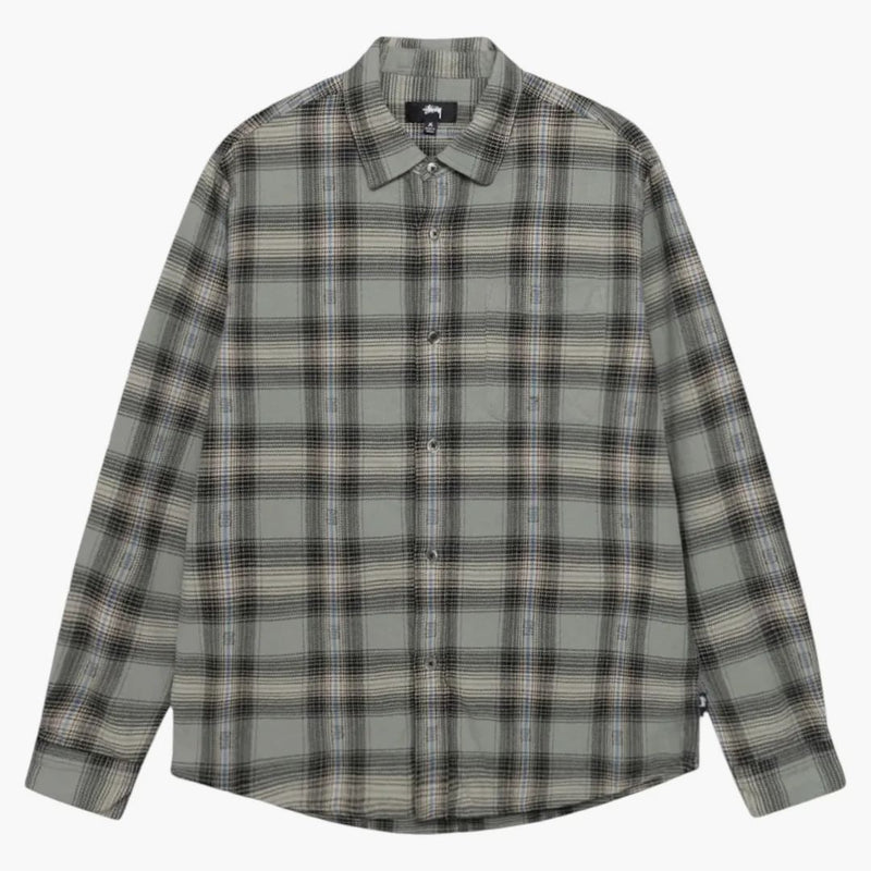 Stussy Motif Plaid Shirt Grey