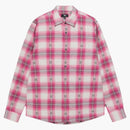 Stussy Motif Plaid Shirt Pink
