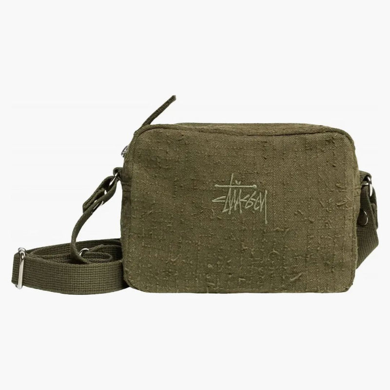 Stussy Needle Punch boční pouzdro olivy