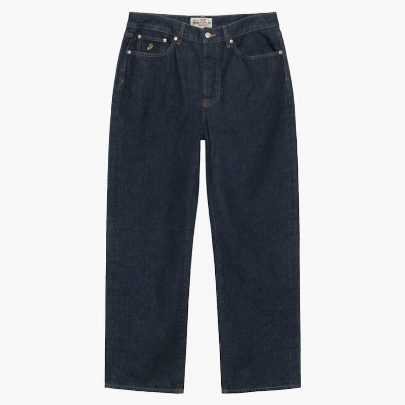 Stussy nový klasický džínovina Jean propláchl indigo