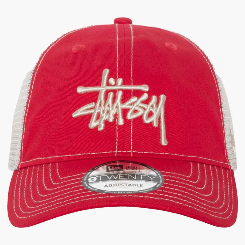 Stussy New Era 9twenty Basic Trucker Scarlet
