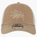 Stussy New Era 9twenty Tonal Basic Trucker Cap Khaki