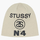 Stussy Número 4 Skullcap Beanie Bone