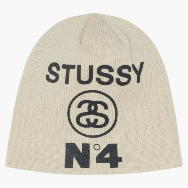 Stussy číslo 4 Skullcap Beanie Bone