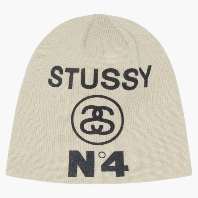 Stussy číslo 4 Skullcap Beanie Bone