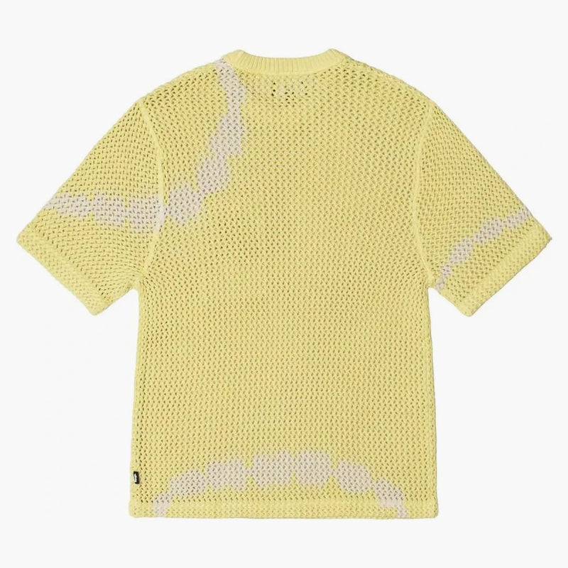 Stussy O'Dyed Mesh Crew Tea Trase barviva/žlutá
