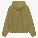 Oliva con cappuccio zip con contorno stussy