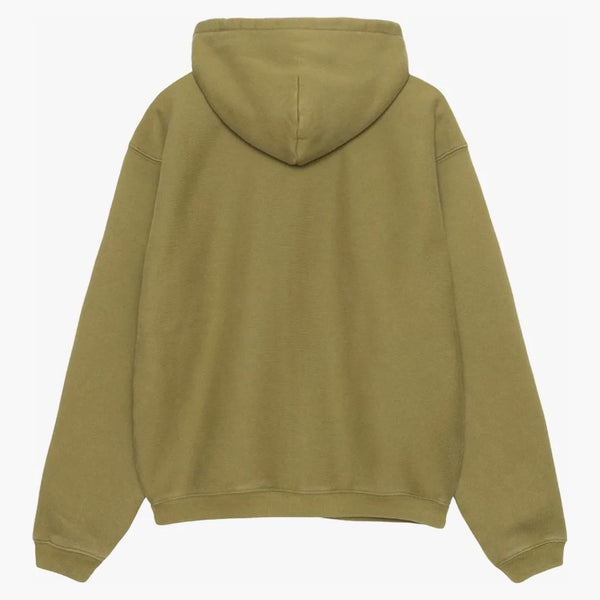 Stussy Outline Zip Hoodie Olive