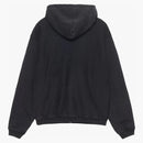 Stussy Outline Zip Hoodie Washed Black
