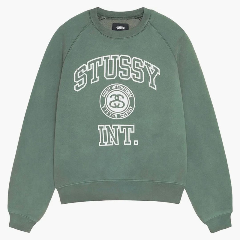Stussy Oversity Raglan Crew Pine