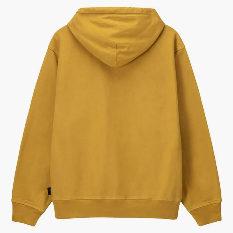 Stussy Pigment obarvená fleece mikina zlato