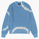 Stussy Pigment Dyed Loose Gauge Sweater Tie Dye/blue