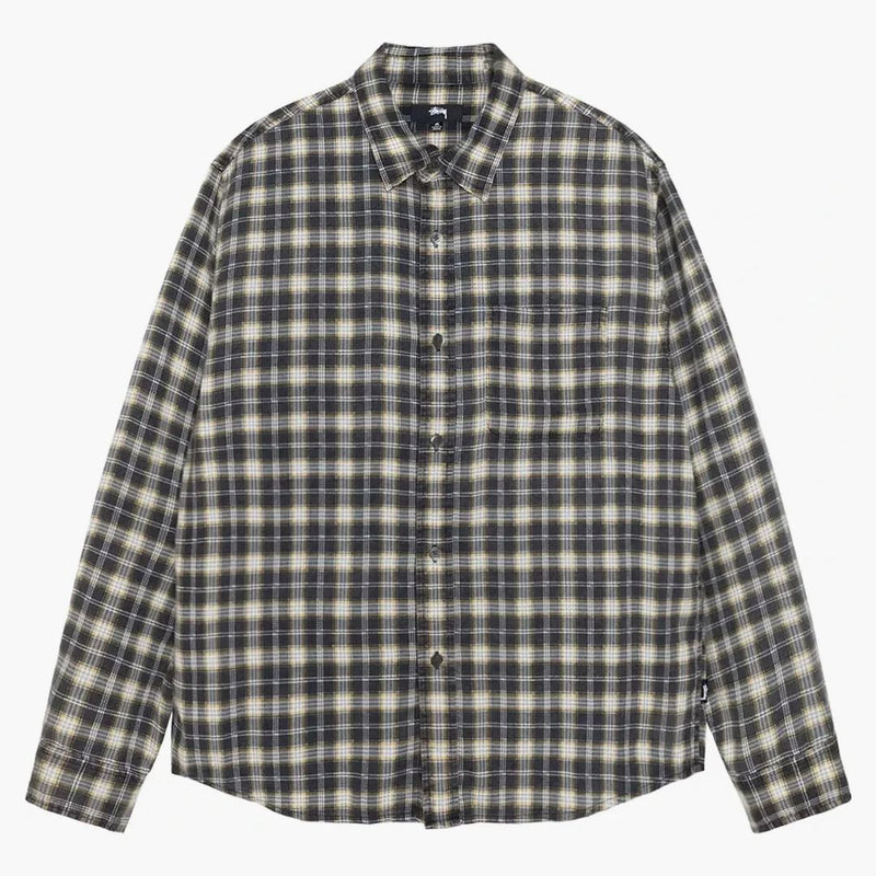Stussy Plaid Matthew Printed Shirt Black
