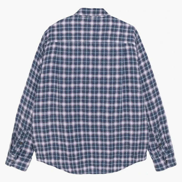 Stussy Plaid Matthew Printed Shirt Navy