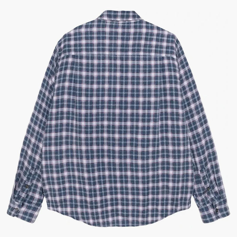 Stussy Plaid Matthew Printed Shirt Navy