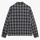 Stussy Plaid Twisted Yarn Zip Shirt Charcoal