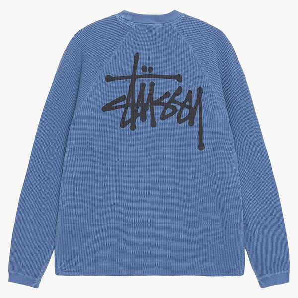 Stussy Raglan Thermal L/S posádka modrá