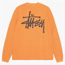 Stussy raglan thermal l/s crew orange