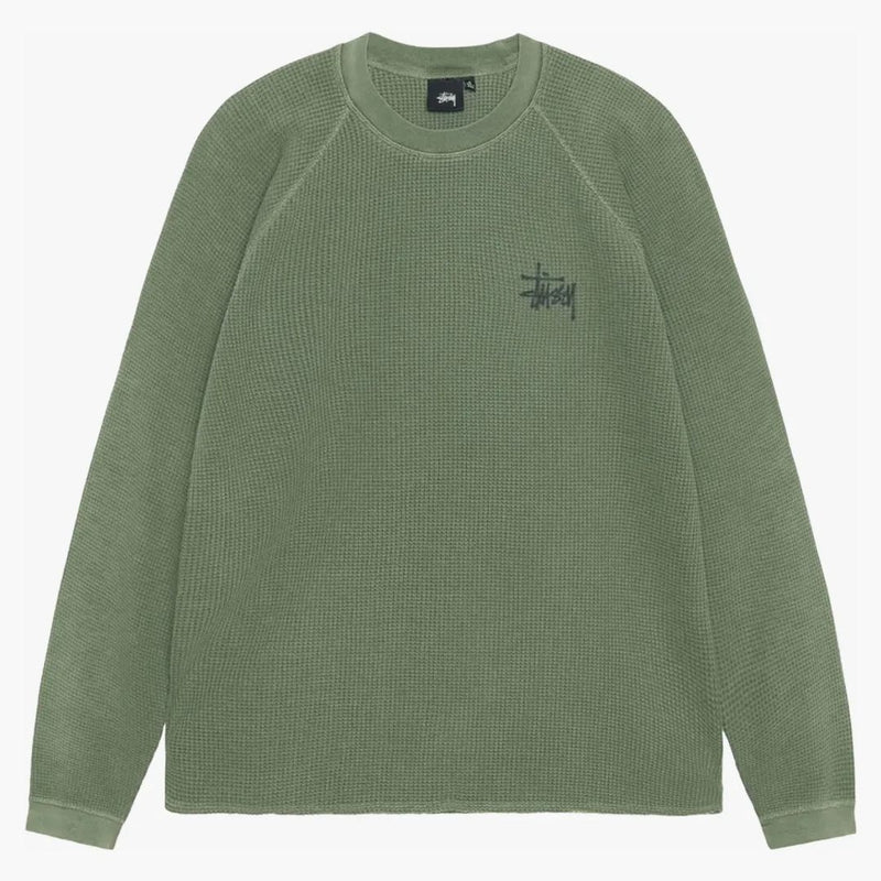 Stussy Raglan Thermal L/S Crew Pine
