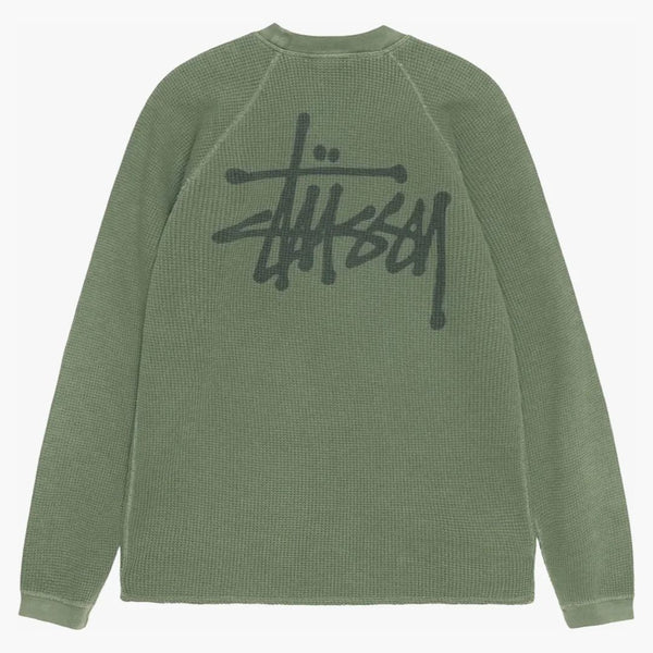 Stussy Raglan Thermal L/S Crew Pine