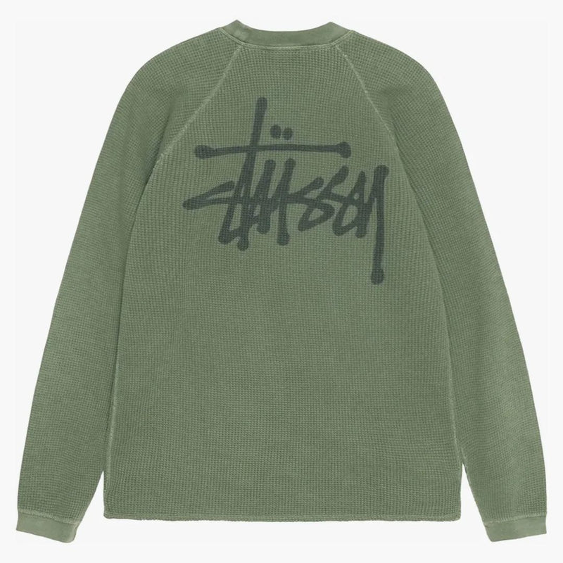 Stussy Raglan Thermal L/S Crew Pine