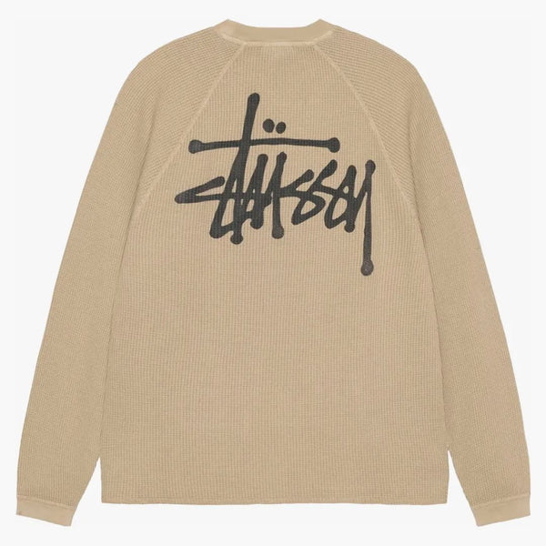 Stussy Raglan Thermal L/s Crew Sand
