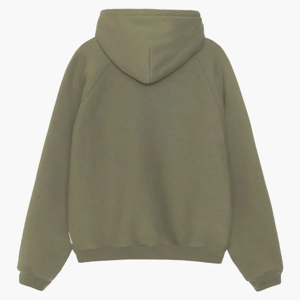 Stussy Raglan Zip Hoodie Olive
