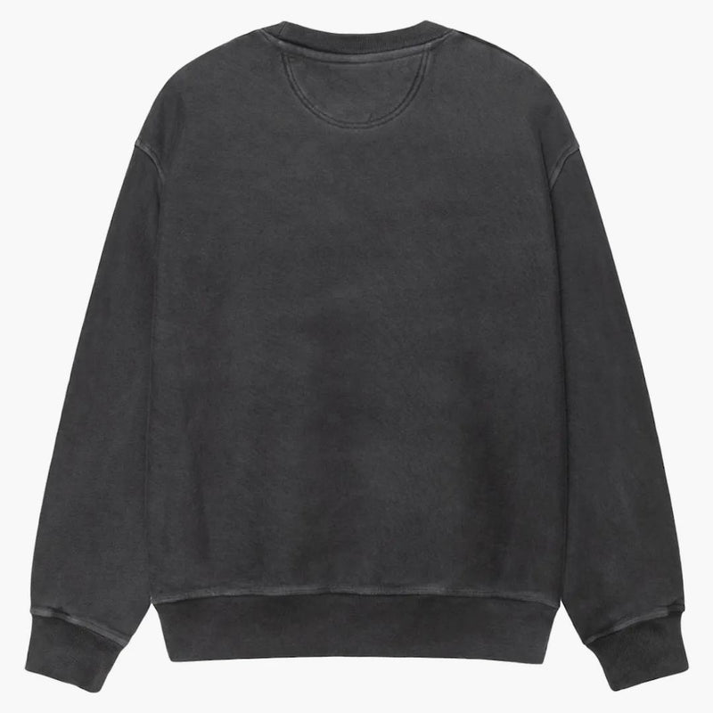 Stussy Rasta Lion Pigment Dyed Crew Black