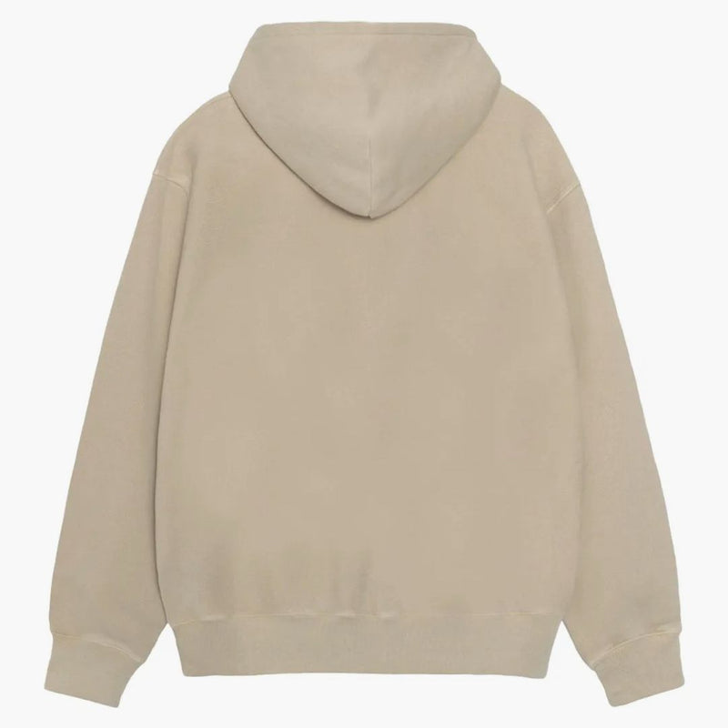 Stussy Rasta Lion Pigment obarvená mikina khaki