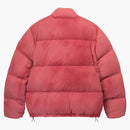 Stussy Recycled Nylon Down Puffer Jacket Faded Red