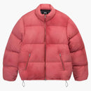 Stussy Recycled Nylon Down Puffer Jacket Faded Red