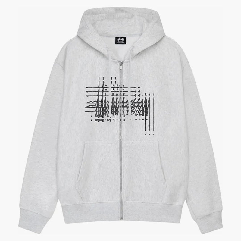 Stussy refrakted Zip Hoodie Ash Heather
