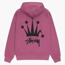 Stussy Regal Crown Zip Hoodie Berry