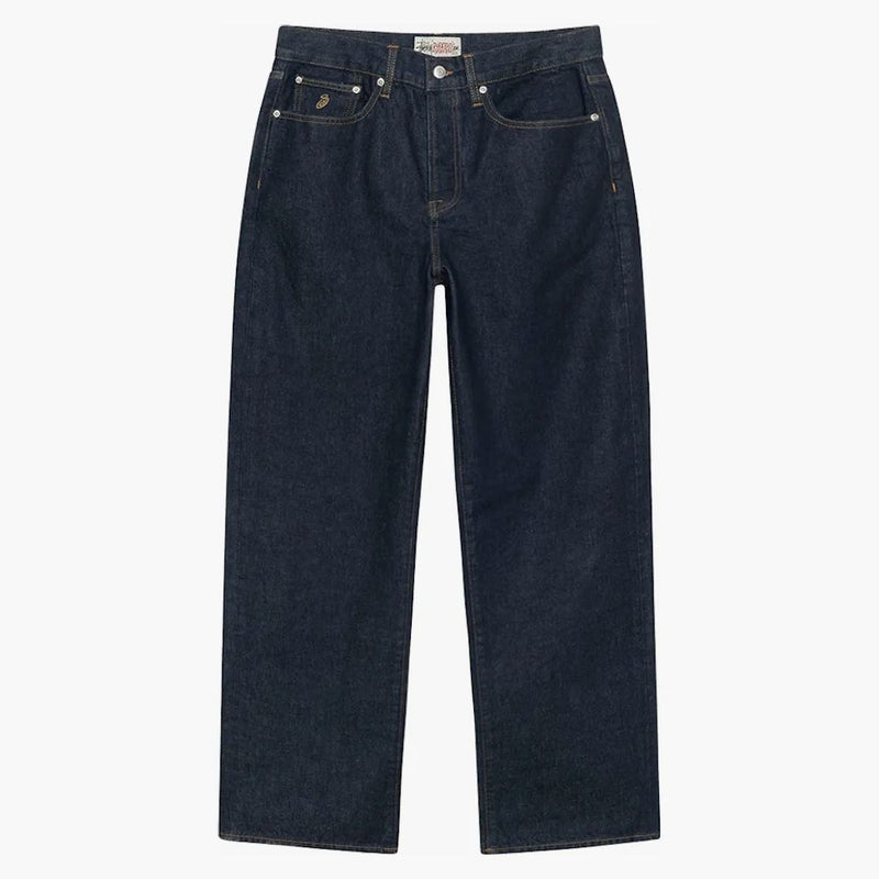 Stussy uvolněný džínovina Jean propláchl indigo