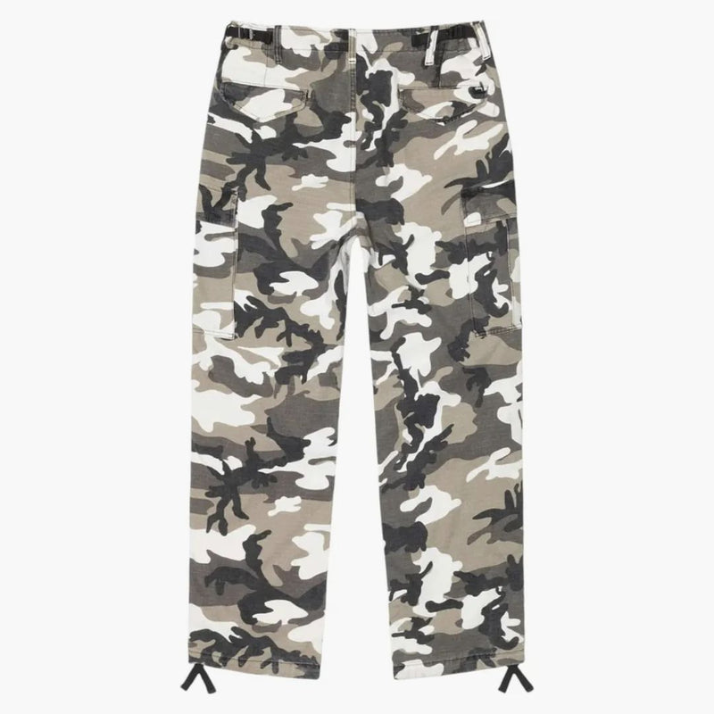 Stussy Ripstop vojenský nákladní kalhotky Snow Camo