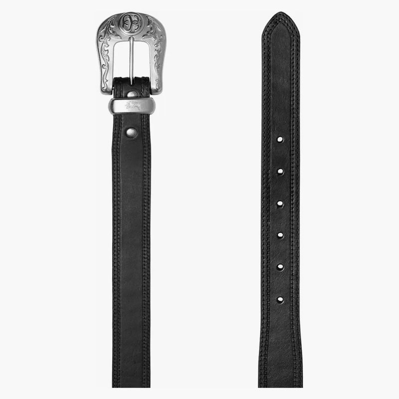 STUSSY SS-Link Cowboy Belt Black