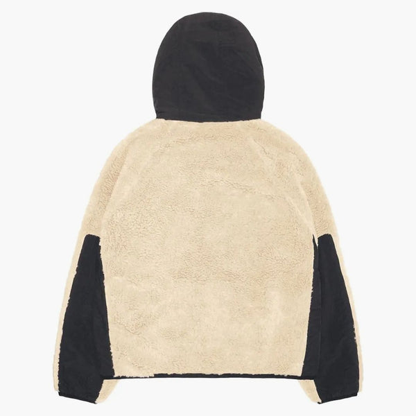 Stussy Sherpa obložená kapucí beige