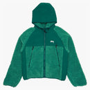 Stussy Sherpa Paneled Hooded Jacket Teal