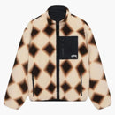 Stussy Sherpa Reversible Diamond Jacket Tan