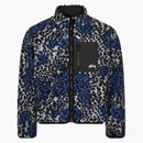 Stussy Sherpa Reversible Jacket Blue Leopard