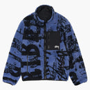 Stussy Sherpa Reversible Stamp Jacket Blue
