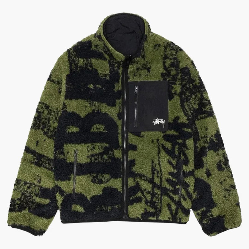 Stussy Sherpa Reverzibilní razítko zelená