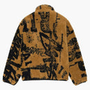 Stussy Sherpa Reversible Stamp Jacket Yellow
