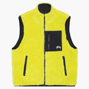 Stussy Sherpa Reversible Vest Lime