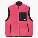 Stussy Sherpa Reversible Vest Pink