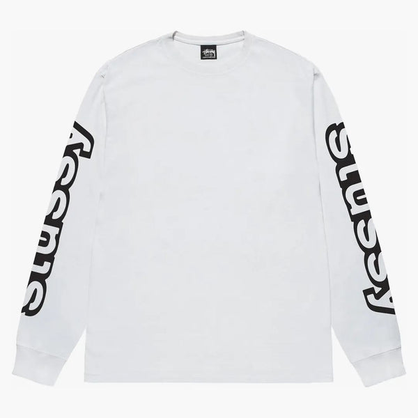 Stussy Sideways L/S TEE White
