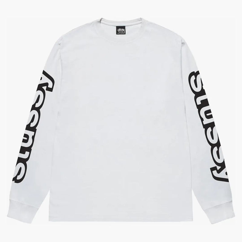 Stussy Sideways L/S Tee White