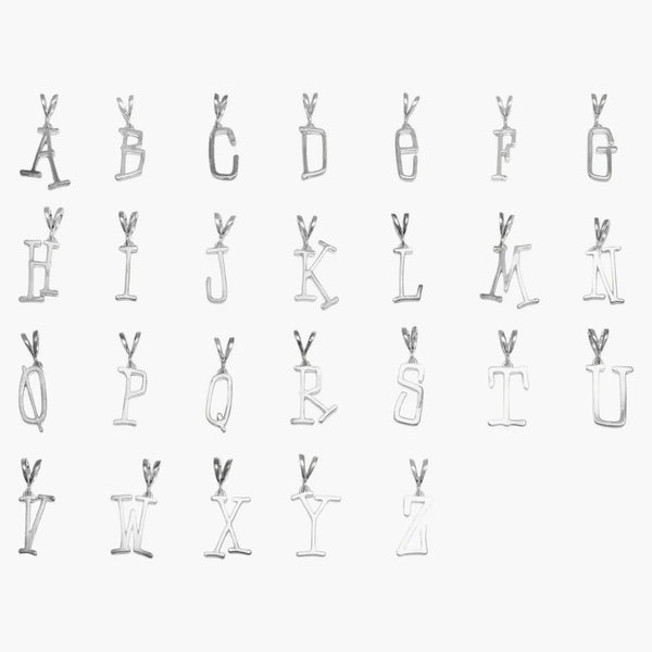 Stussy Silver Abecední přívěsek stříbro