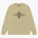 Stussy Skull Wings L/s Pigment Dyed Tee Elm