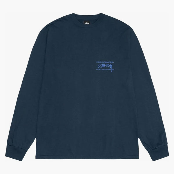 Stussy Smooth International L/S Tea Navy